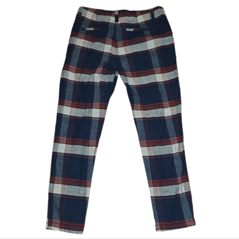Free People - Low Rise Plaid Slacks - Picture 4 of 4